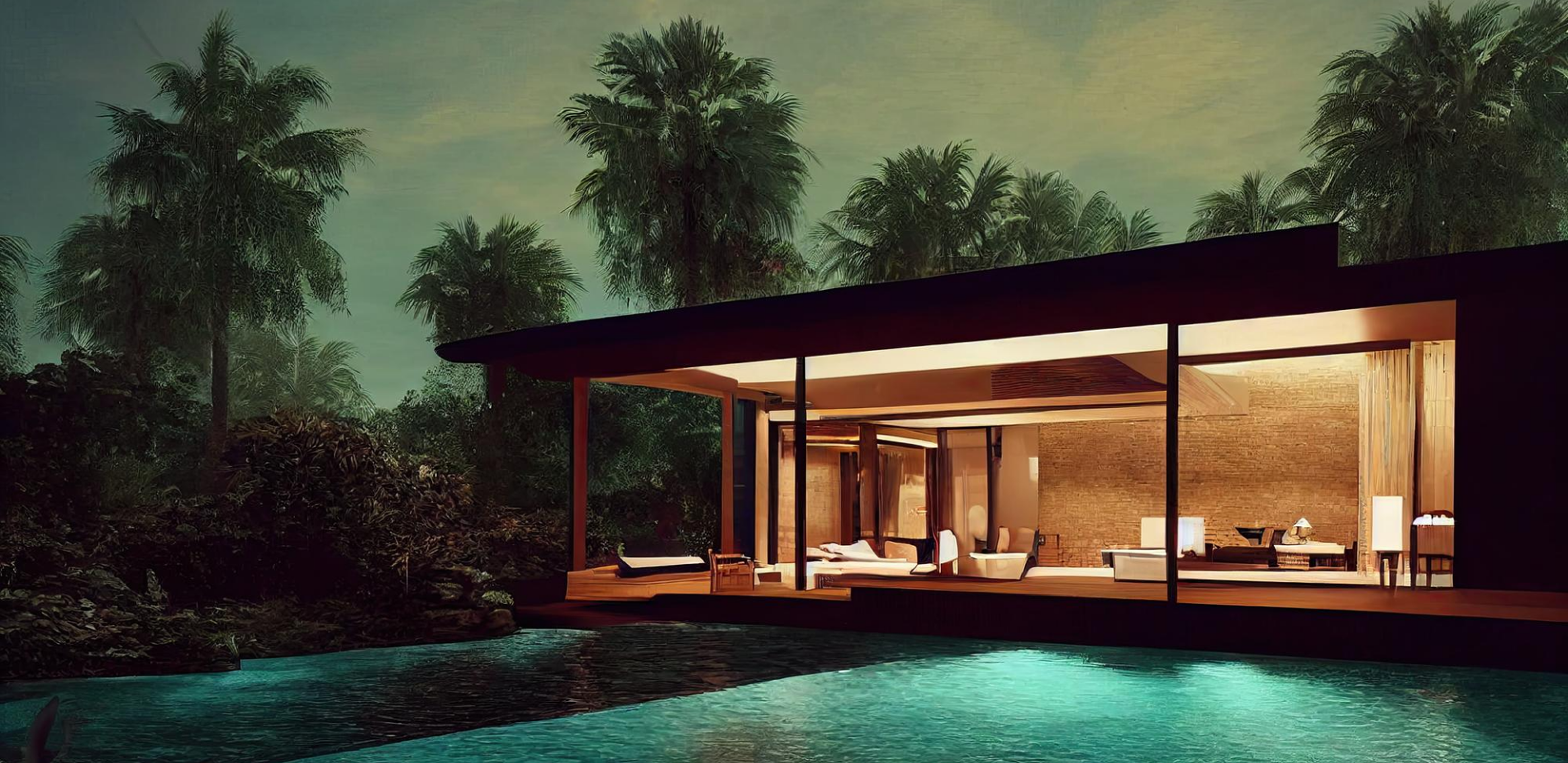 Waterfront apartment view